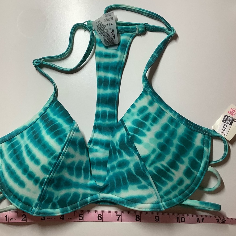New Victoria’s Secret PINK Teal Tie Dye Bikini Top - Small - Picture 4 of 5